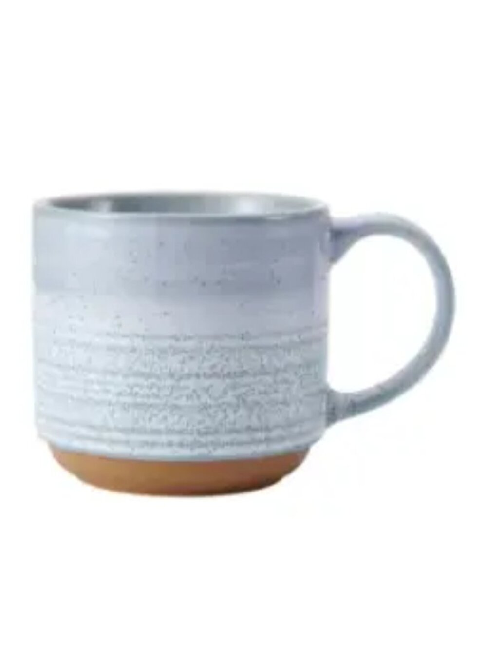 15 Ounce Blue Brushed Lines Reactive Glaze Mug
